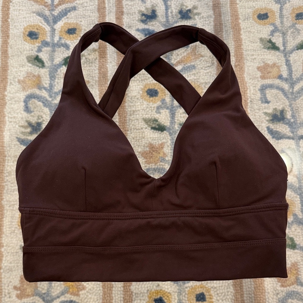 BuffBunny alpha Chocolate Brown Sports Bra